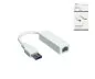 Preview: Adaptateur USB vers Gbit LAN pour MAC et PC, USB 3.0 (2.0) A mâle vers RJ45 femelle, blanc, DINIC Box